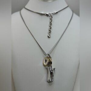 Brighton Peace Be Happy silver Lanyard